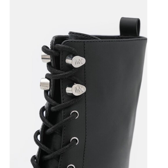 NWOB Michael Michael Kors Bryce Leather Platform Combat Boot - Picture 5 of 7